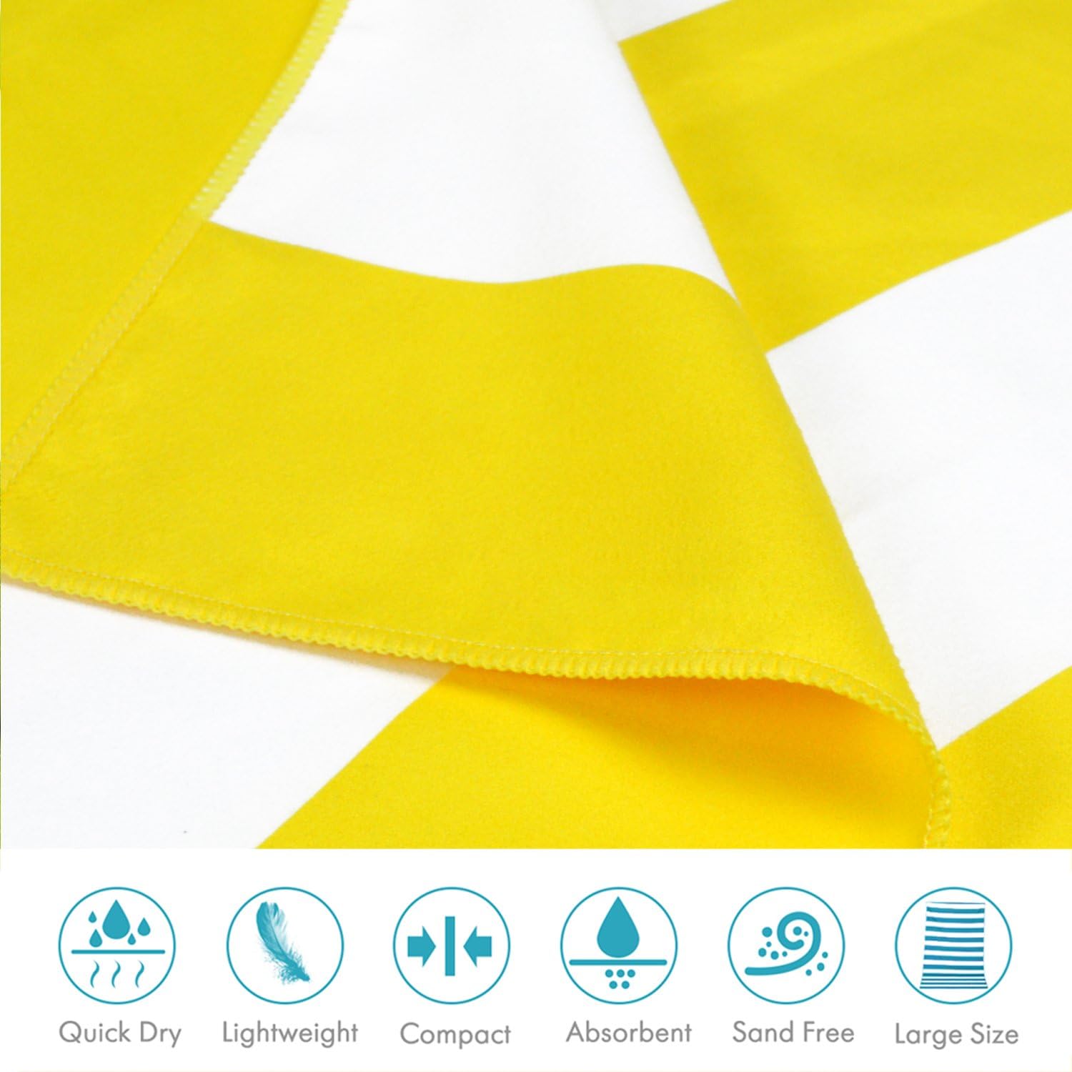 Your Choice Microfiber Towel Quick Dry Towel Set for Beach, Travel, Swim, Pool, Camping, Outdoors and Sports Towel - Lightweight, Compact and Sand Free (Extra Large XL 67x35, Large 60x30) : Sports & Outdoors
