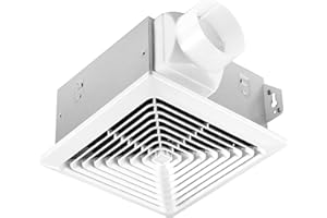 VENTECHLATION Bathroom Exhaust Fan 50 CFM 1.0 Sone, 3-Inch Duct, Quiet,Energy Star Certified, Easy to Install, No Attic Access Needed,Ceiling or Wall Mounted, Classic White Grille