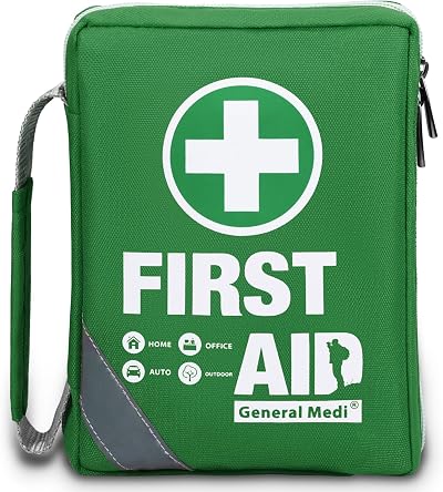 General Medi Compact 175 Piece First Aid Kit Reflective Bag FDA CE ISO13485