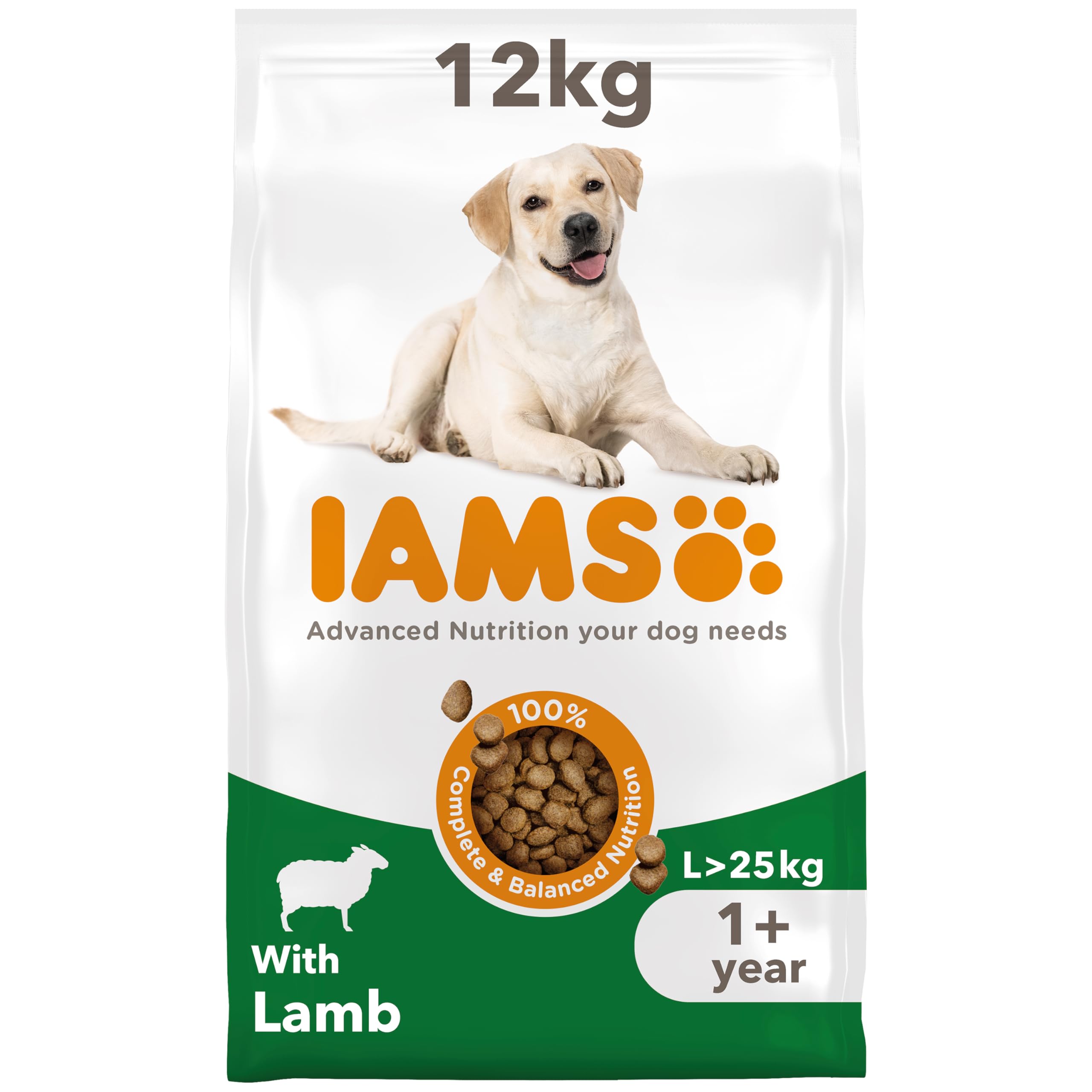 IAMS Adult Large Dry Dog Food Lamb 3kg