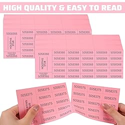 Kosiz 1000 Sheets 25 Bid Raffle Ticket Sheets
