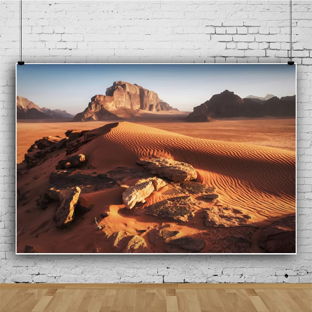 Sand Pile Backdrop Desert Yellow Sand Stone Wall Photography Background 10x6.5FT Reptile Habitat Natural Landscape Photography Backdrop Studio Shooting Props