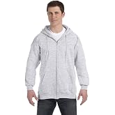 Hanes Men's Ultimate Full-Zip Hoodie, Men's Hooded Fleece Sweatshirt with Zipper