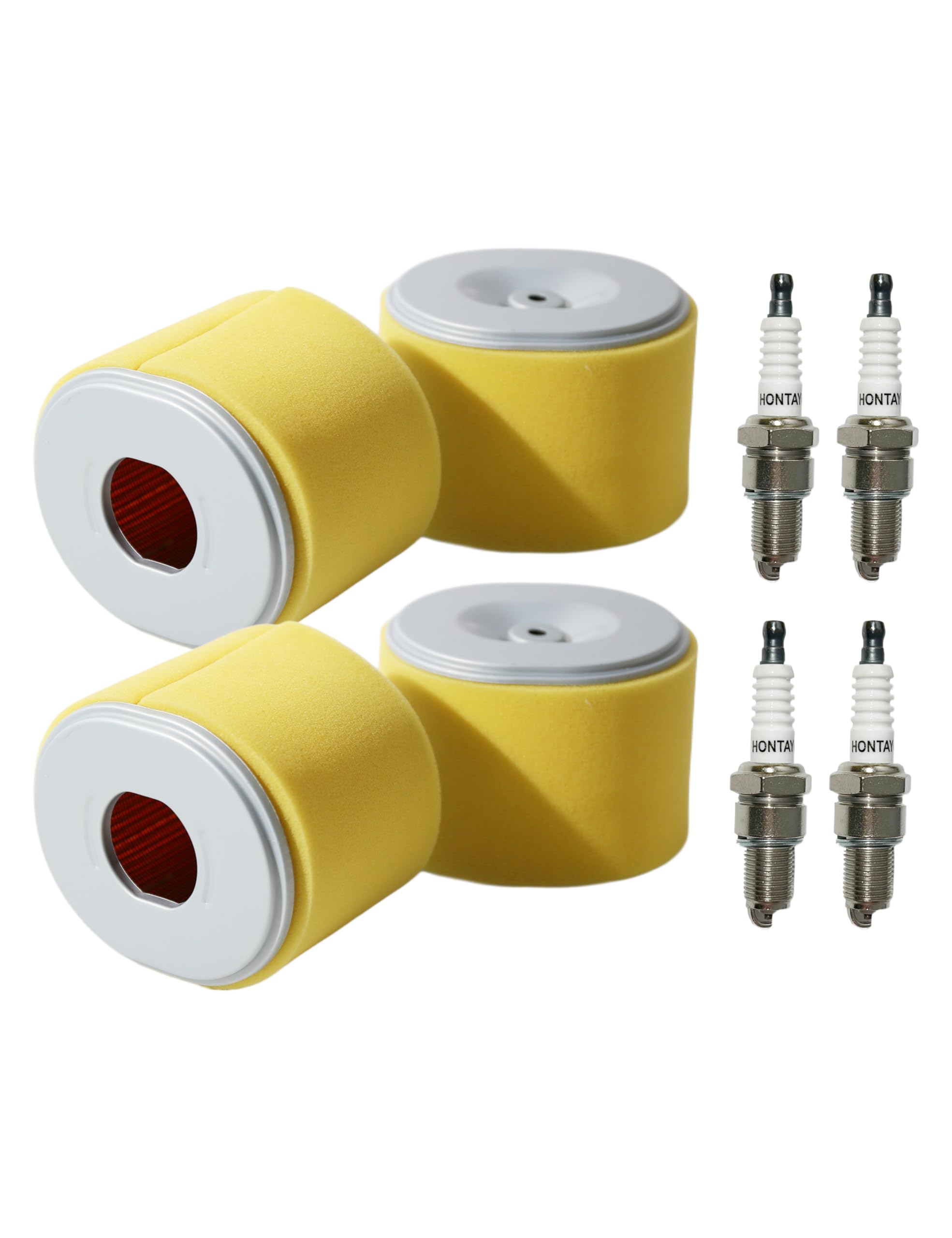 Photo 1 of HONTAYOKA 4 Pack GX270 Air Filter w/Spark Plugs Replace Honda GX240 8HP 9HP Engine for 17210-ZE2-505 17210-ZE2-515 17210-ZE2-821 17210-ZE2-822 Lawn Mower Parts