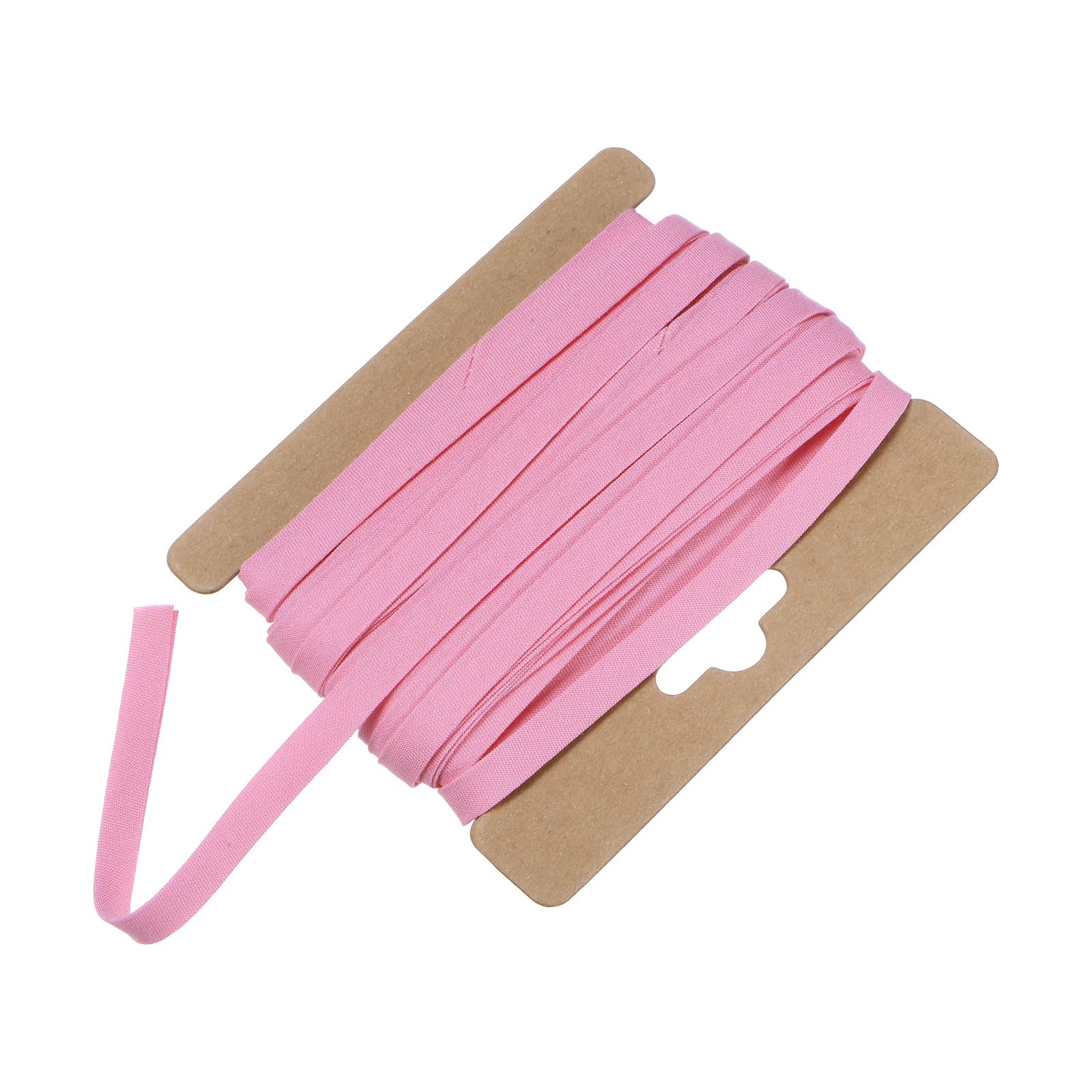 M METERXITY Double Fold Bias Tape 1/4 Inch 12 Yards Cotton Bias Binding Tape Bulk Double Fold Bias Tape for Sewing/Seaming Hemming/Binding//Quilting/DIY Craft [Pink]