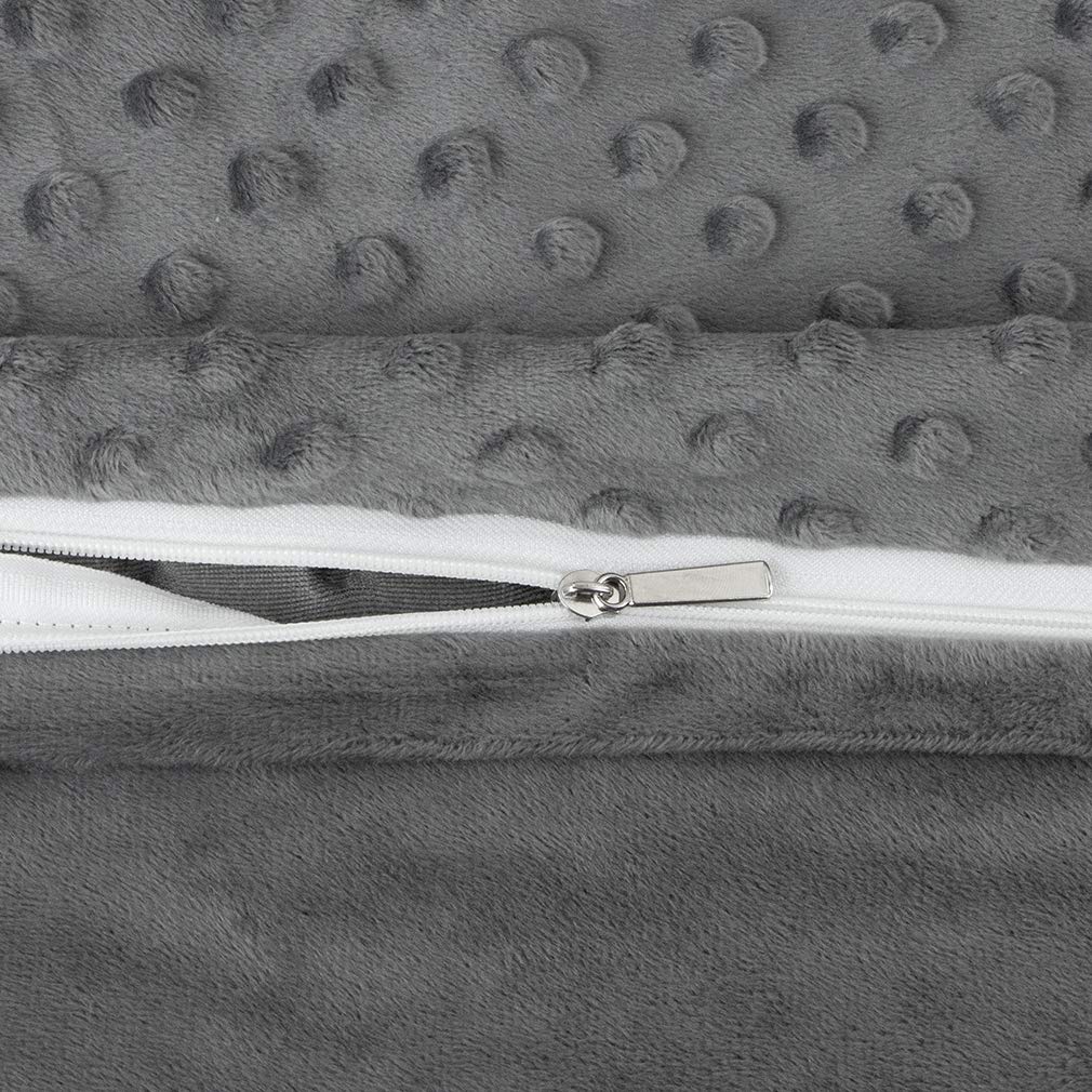 VANZAVANZU Duvet Cover for Weighted Blanket 60\'\'x80\'\' - Cozy Minky Cover Smaller Than Standard Queen Cover Removable Machine Washable & Dryable Versatile Throw Blanket Comforter Cover