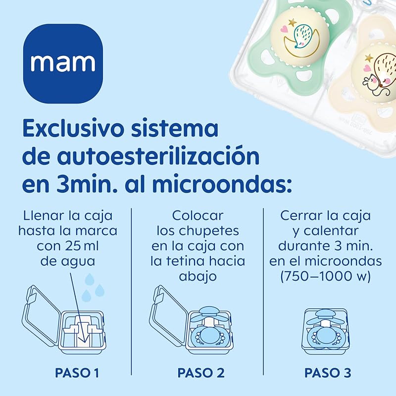 Chupeta Original para Recém-Nascidos 0-2 Meses, Dia e Noite, 4 peças