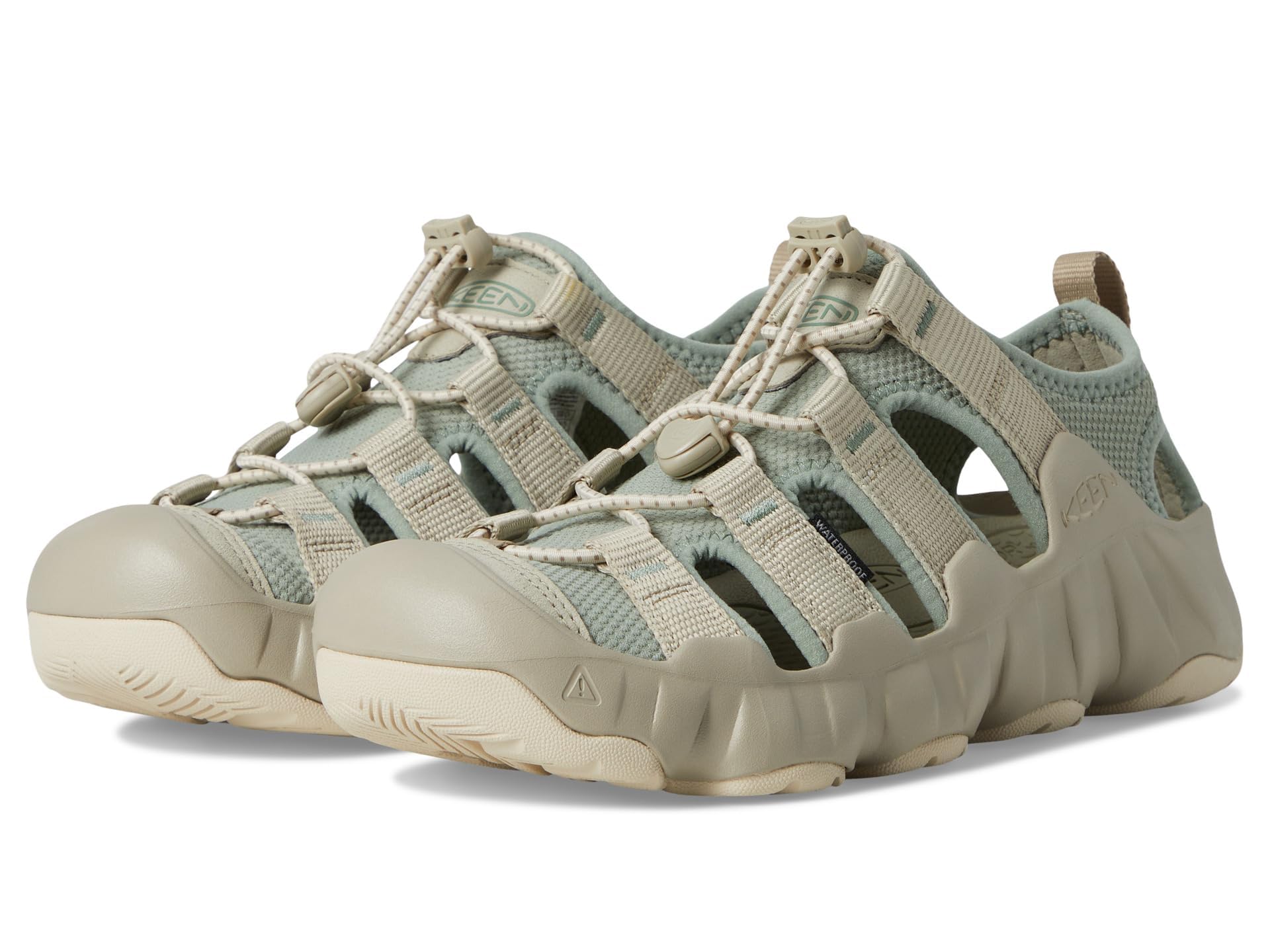 KEEN Women's Hyperport H2 Breathable Easy On Comfortable Hiking and Water Sandals, Iceberg Green/Abbey Stone, 5.5 Image