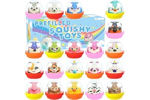 KISSFREE 20 PACK Party Favors for Kids Filled with Squishy Toys,Birthday Goodie Bag Stuffers,Kids Classroom Prizes, Pinata Stuffers,Carnival Prizes,Treasure Box Toys for Boys & Girls