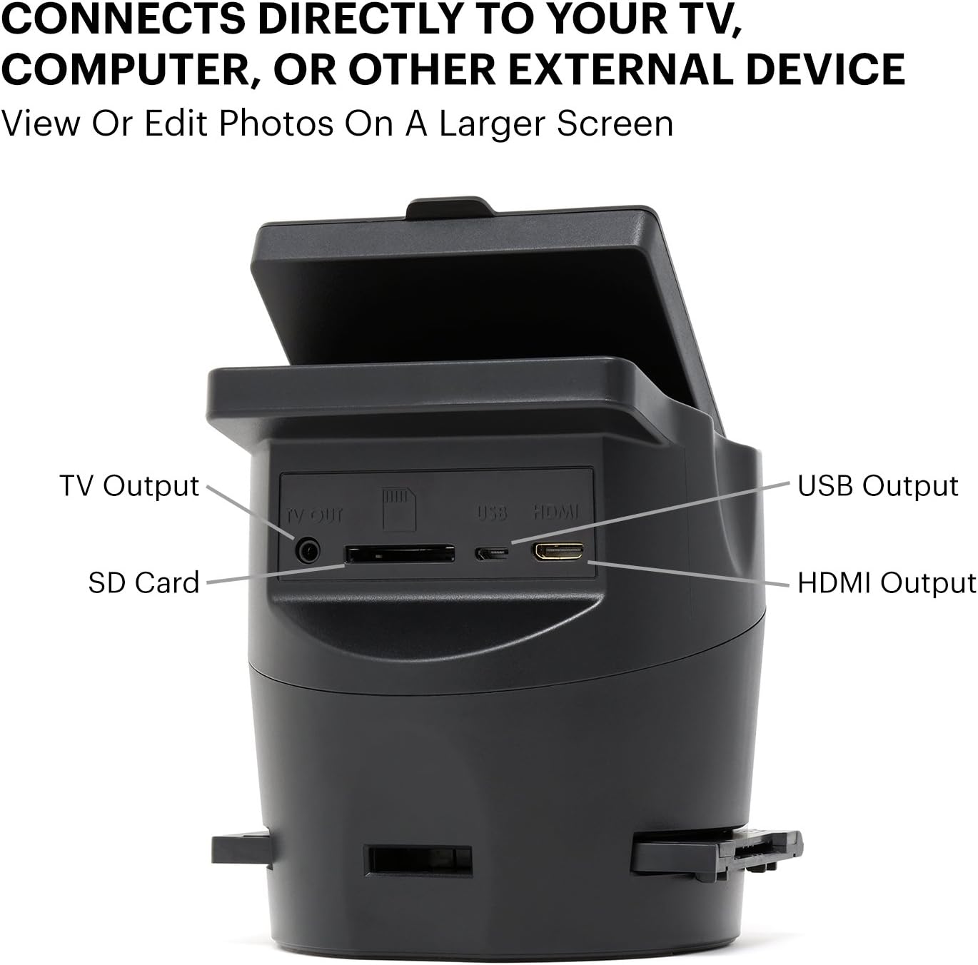 KODAK SCANZA Digital Film & Slide Scanner - Converts 35mm, 126, 110, Super 8 & 8mm Film Negatives & Slides to JPEG - Includes Large Tilt-Up 3.5" LCD, Easy-Load Film Inserts, Adapters & More: Office Products