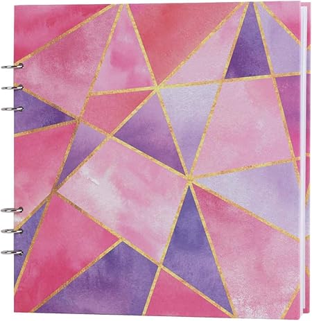 Amazon 画用紙 正方形 スケッチブック リング スケッチ紙 パステル画用紙 デッサン用画用紙 素描 図工 絵画 イラスト 塗り絵 美術用品 両面描き 厚紙 上質 無地 バインダー ホワイト 子供 学生 大人 ピンク 画用紙 文房具 オフィス用品