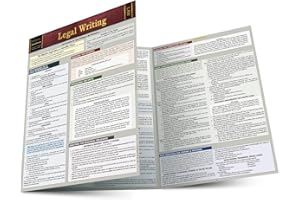 Legal Writing: Quickstudy Laminated Reference Guide