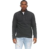 Swiss Alps Mens Quarter Zip Performance Polar Fleece Pullover Sweatshirt