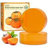 2 PCS Natural Persimmon Soap Bar for Body Odor Control, Organic Body Wash Soap for Old People Smell, Deodorant Soap for Skin Cleansing, Gentle on All Skin Types, Persimmon Body Wash for Men & Women