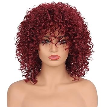 Amazon Com Naladoo Wig Synthetic Curly Hair Wigs Woman Short