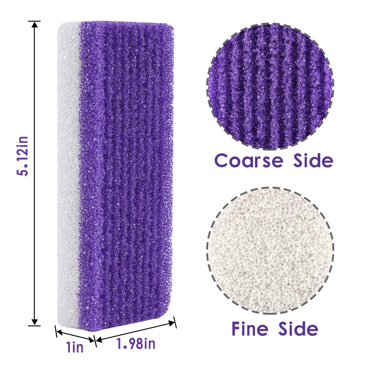 7Pc Foot Pumice Stone for Feet Hard Skin Callus Remover, 2 in 1 Foot Pumice Stone, Double Sided Hard Skin Callus Remover, Dead Skin Scrubber Pedicure Tools, Hard Skin Callus Remover for Feet and Hands: Beauty