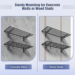 Jusgym 4-Pack 1.5x4ft Garage Shelving Wall