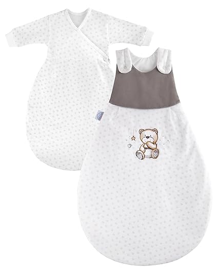 Julius Zöllner 9122214240 Schlafsack-Set Cosy, Schmusebär, 56/62