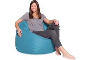 POSH CREATIONS Posh Beanbags Bean Bag Chair, X-Large-48in, Heather Teal