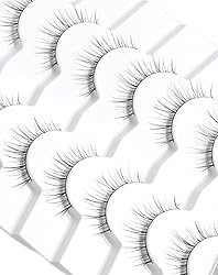 False Eyelashes Natural Look,Wispy C Curl