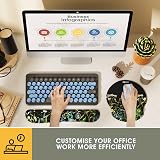 GIM Gaming Mouse Pad and Keyboard Wrist Rest Set Fresh Flowers Memory Foam view 5