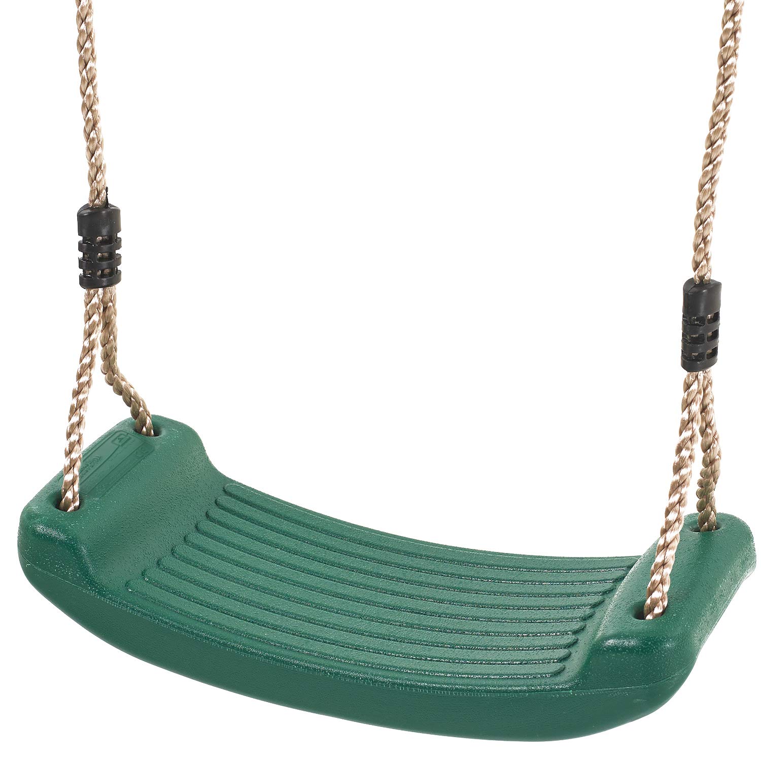 Garden Games Children’s Swing Seat with Safety Grip and Adjustable Weatherproof Ropes for Swing Sets (Green)