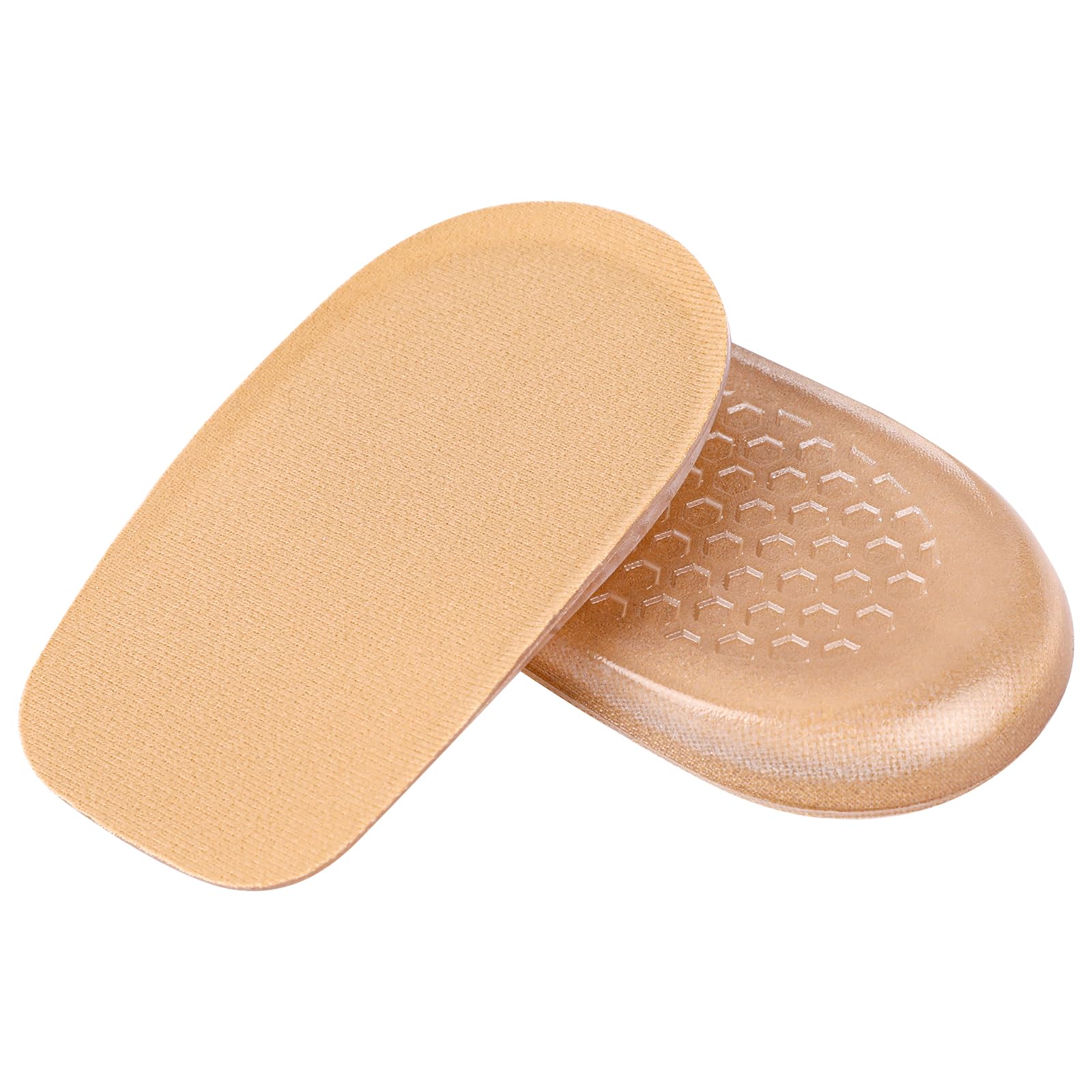 Photo 1 of 1/2 Inch Heel Lifts for Leg Length Discrepancy Gel Height Increasing Insoles Soft Shoe Lifts for Women Men Uneven Legs Comfort Half Foot Insoles for Heel Pain