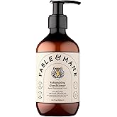 Fable &amp; Mane Volumizing Conditioner, Plumps Strands for Bounce, Body and Fullness. Restores Elasticity with Amla For Thinning, Fine or Medium Hair Types