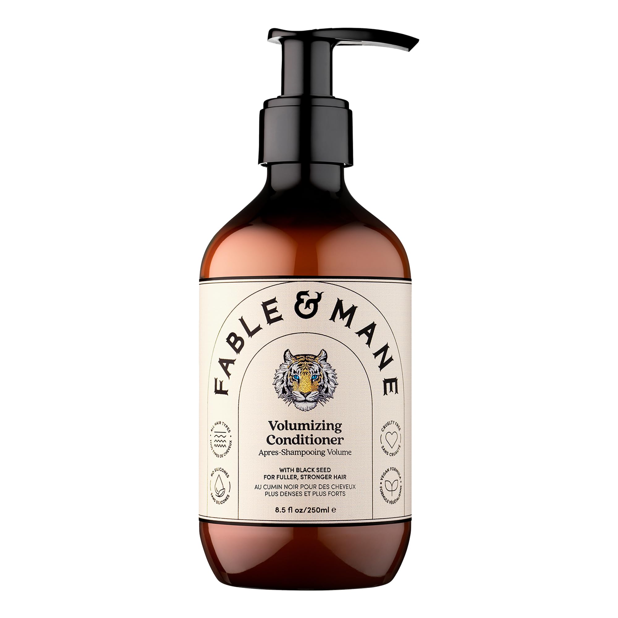 Fable & Mane Volumizing Conditioner, Plumps Strands for Bounce, Body and Fullness. Restores Elasticity with Amla For Thinning, Fine or Medium Hair Types