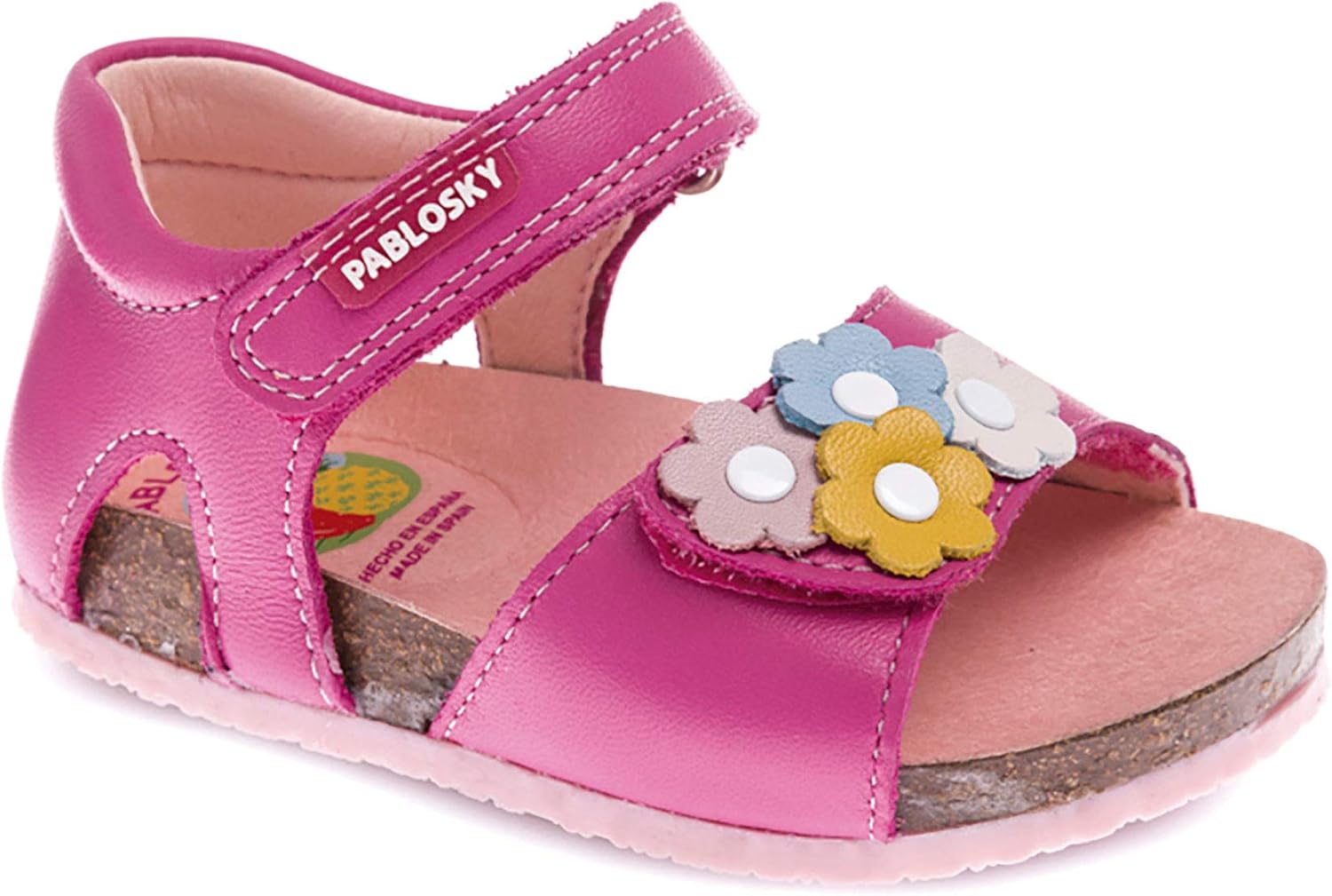 Sandalias Bebé Niña Pablosky Rosa/Lila 057665 21: Amazon.es: Zapatos y complementos