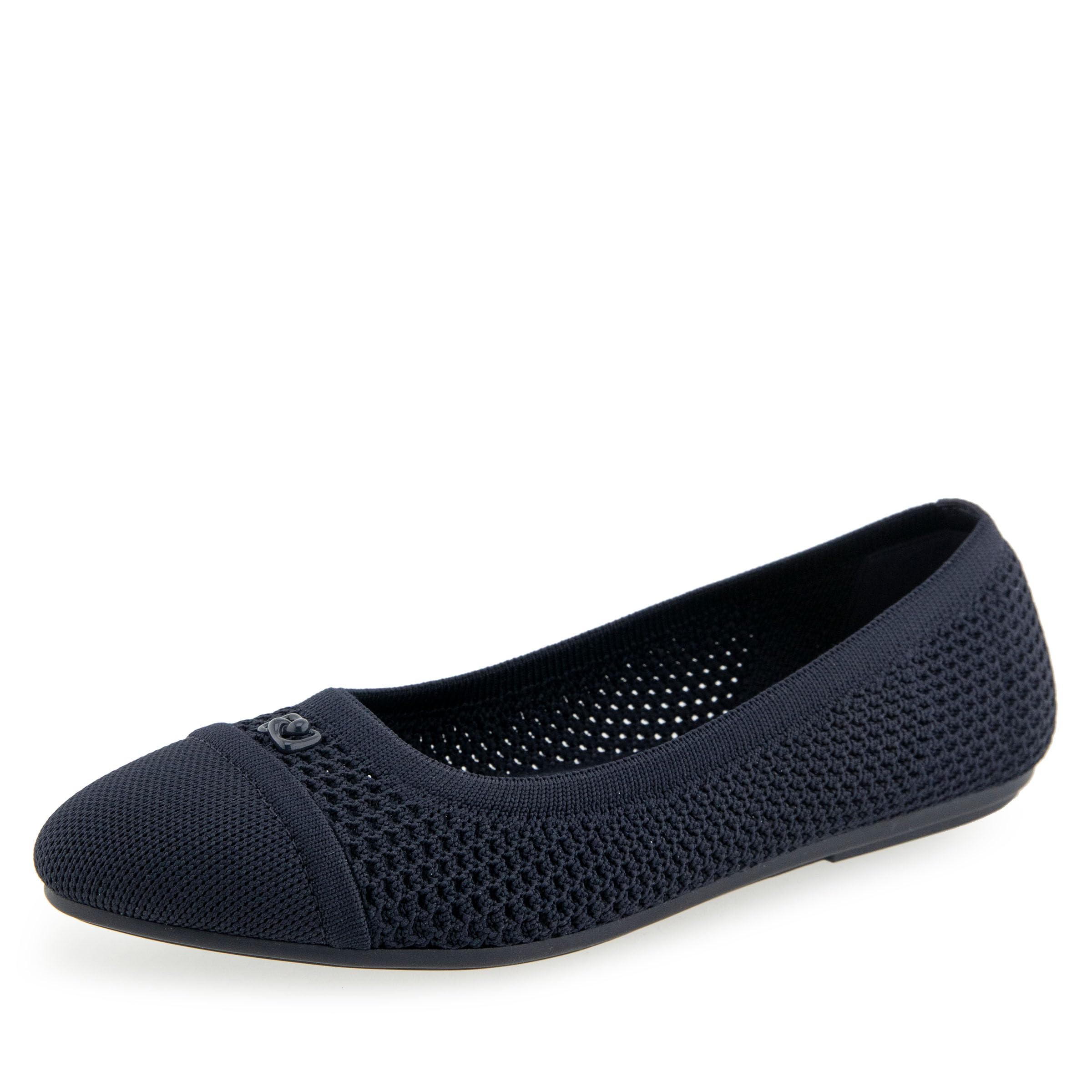 Aerosoles Women’s ANNELIE Ballet Flat, Navy Knit, 9.5W