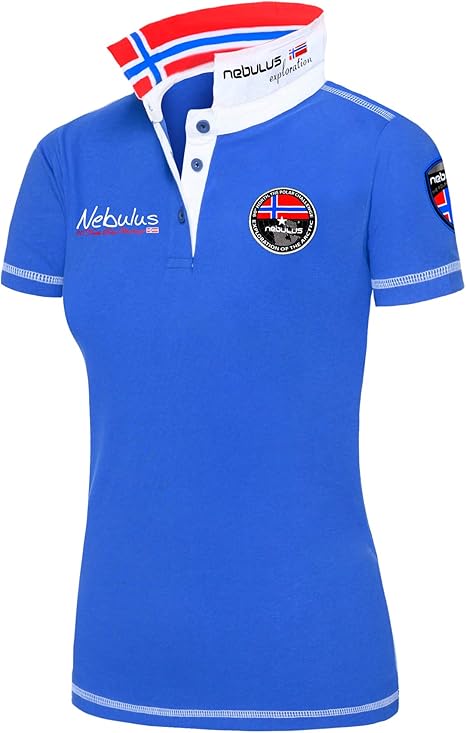 Nebulus Damen T-Shirt Maya - 100% Baumwolle Freizeitshirt Mit Dezentem Logo