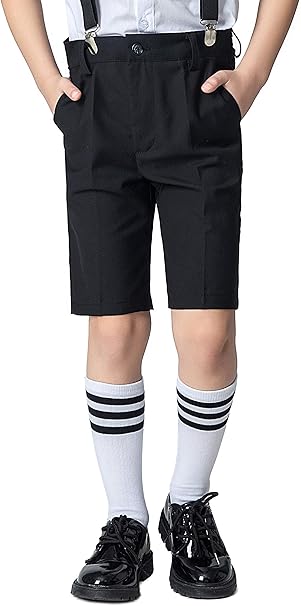 Amazon Yuanlu スクールパンツ ショート 男児 ハーフパンツ 男の子 半ズボン ボーイズ 男子 入学式 卒業式 冠婚葬祭 発表会 黒 紺 100 170 ショートパンツ ハーフパンツ 通販