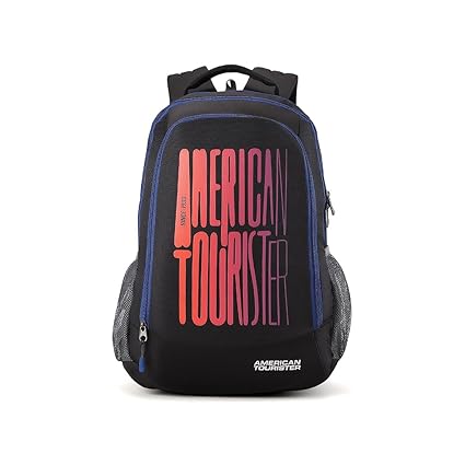 American Tourister 32 Ltrs Black Casual Backpack (AMT Fizz SCH Bag 03 - Black)