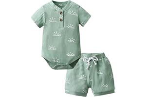 Newborn Baby Boy Clothes Baby Boys Outfits Clothing Sun Print Shorts 2Pcs Summer Clothes Sets