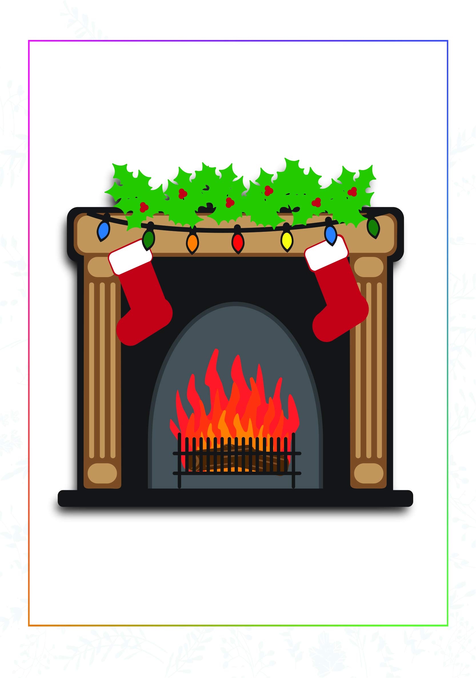 Christmas Fireplace, SCCD033