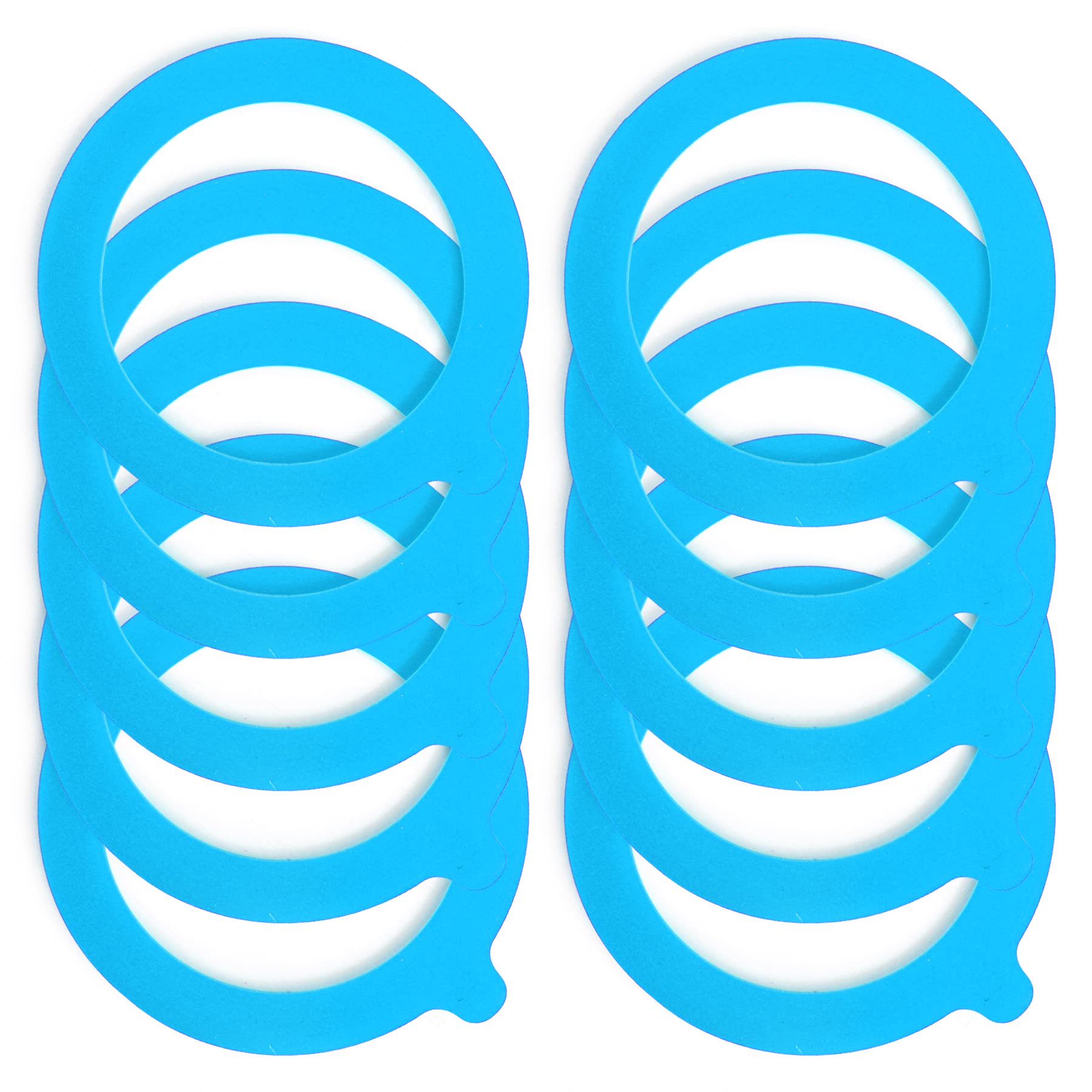 Spesh 10 Pcs Jar Seals Replacement 93x68mm Silicone Sealing Gaskets Airtight Rubber Seal Rings for Clip Top Jars 0.35/0.5/1/1.5/2 Litre(Blue) — image 1