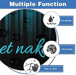 AAtter Teal and Black Shower Curtain Get Naked