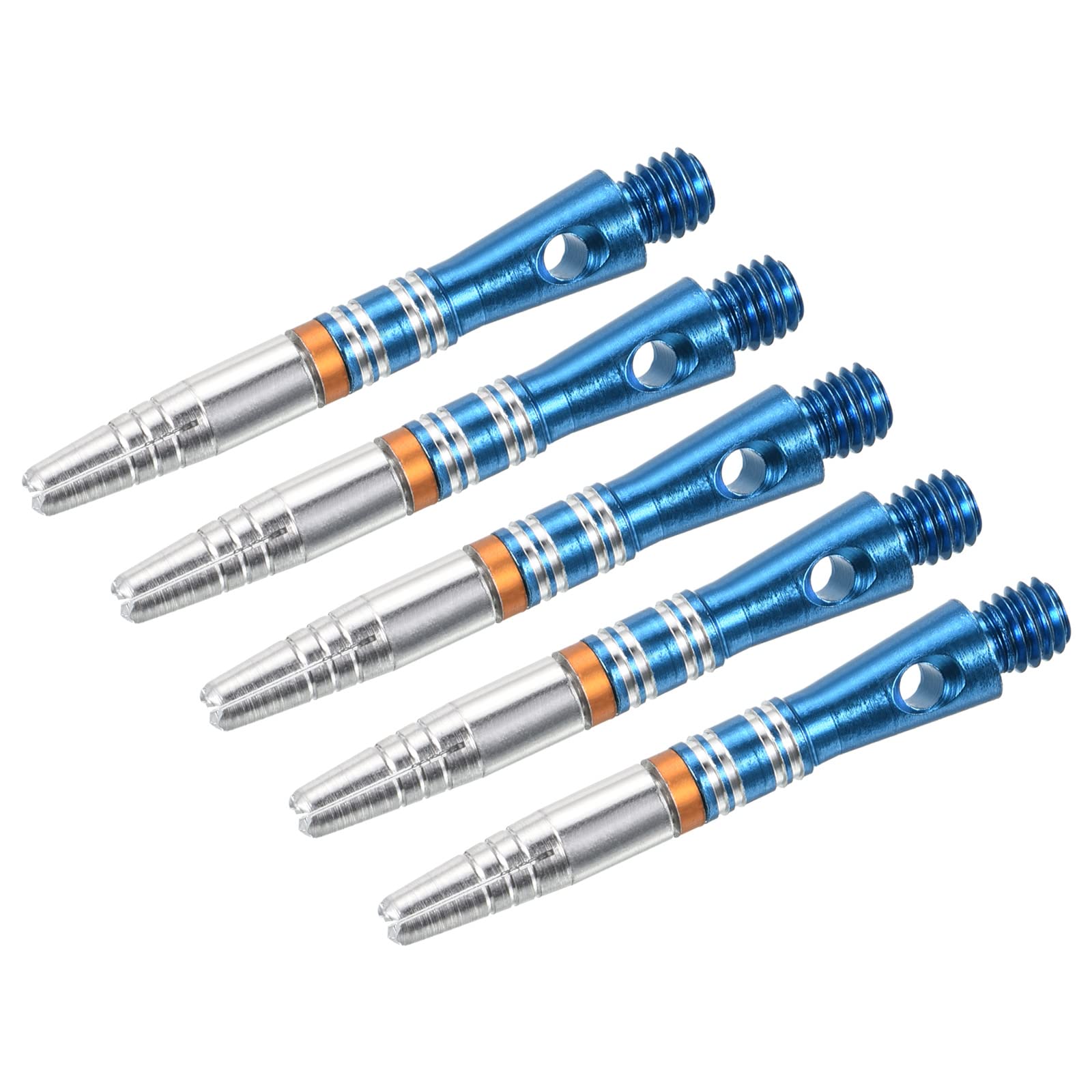PATIKIL 35mm Aluminum Dart Shafts, Medium 2BA Thread Dart Stems Dart Accessories for Steel Tip - 5 Pack (Blue)