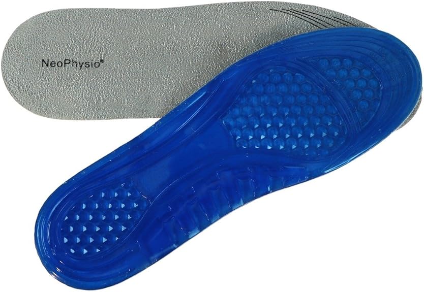 NeoPhysio Shock Absorbing Gel Insoles for Shoes & Boots. Great for Heel