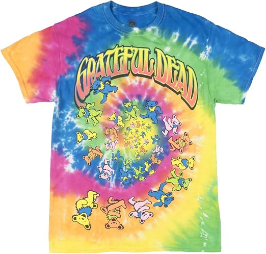 grateful dead spiral bears t shirt