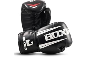 BEWOLK Boxing Gloves Men, Boxing Training Sparring Gloves，Muay Thai, Heavy Punching Bag Gloves 12 OZ