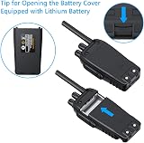 eSynic 2 Pack Walkie Talkies 16CH VOX Li-ion 1500mAh Earpiece LED Torch view 8