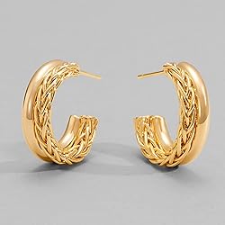 Dremmy Studios Gold Hoops Earrings 14K Gold Filled