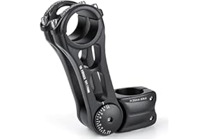 CXWXC Adjustable MTB Stem 31.8mm 70 Degree - 90/110/130/145mm Bike Stem Riser for Handlebar - Aluminum Alloy Mountain Bike Handlebar Riser Extender for MTB Road City Bike Bicycle