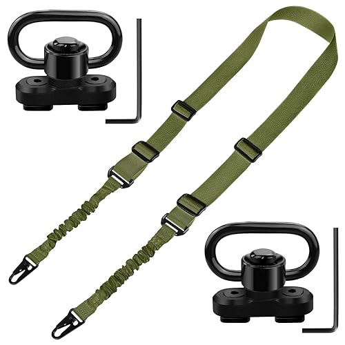 Bontok Sling Swiels Mount 1.25 Inch 360° Rotation Sling Mount Mloc Attachments Set for Two Point Traditional Sling (1 Pack)　並行輸入品 Bontok 1.25 Sling Swivel Mount Set with M-LOK Attachments - Two