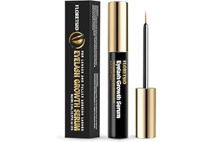 FLORETSIO Premium Lash Serum for Eyelash Growth: Irritation-Free Formulated Rapid Growth Advanced Lash Serum for Natural Lashes and Eyebrows - Boost, Longer, Thicker, Fuller Lashes (5ml)