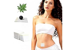 Natural Mugwort Belly Button Patch for Women - 30 Count, Herbal Navel Stickers with Breathable Adhesive
