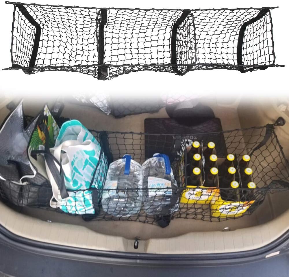 Three Pocket Pickup Truck Cargo Net Fit for Dodge Ram 1500