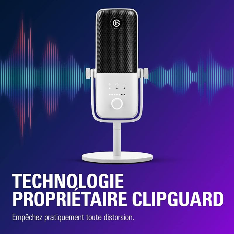 Wave:3 White – Micro à condensateur USB